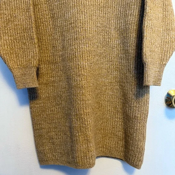 FINAL PRICE - Aritzia Wilfred Montpellier Sweater Dress - Camel - Picture 4 of 11